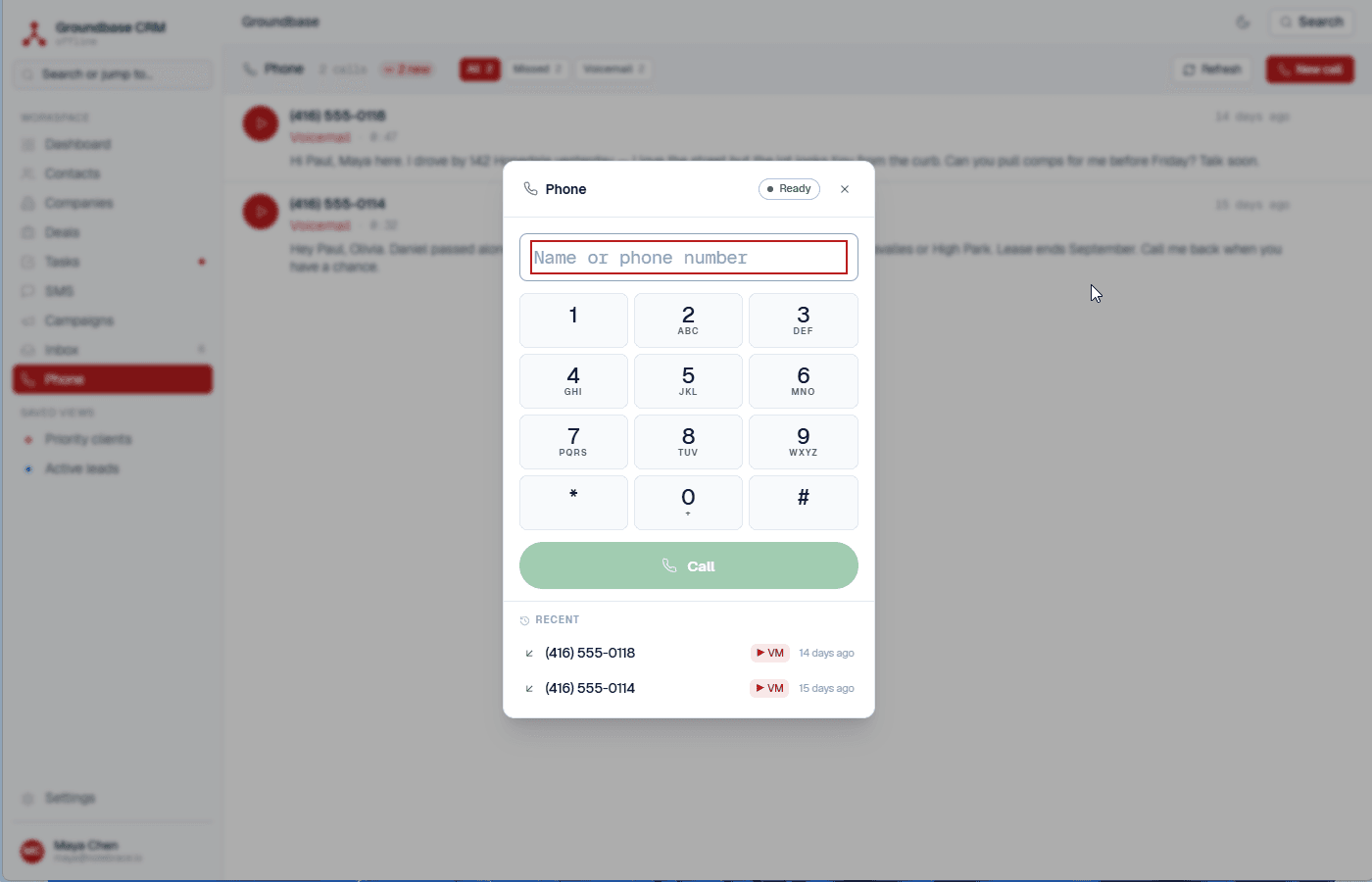 Phone dialer
